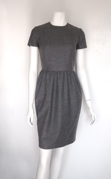Gray  Wool Dress